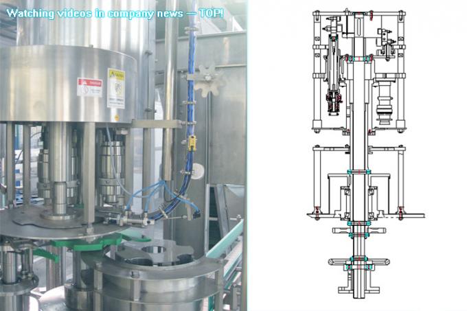 PLCが付いている省エネの純粋なびん詰めにされた水生産機械は制御しましたり/回転式詰物